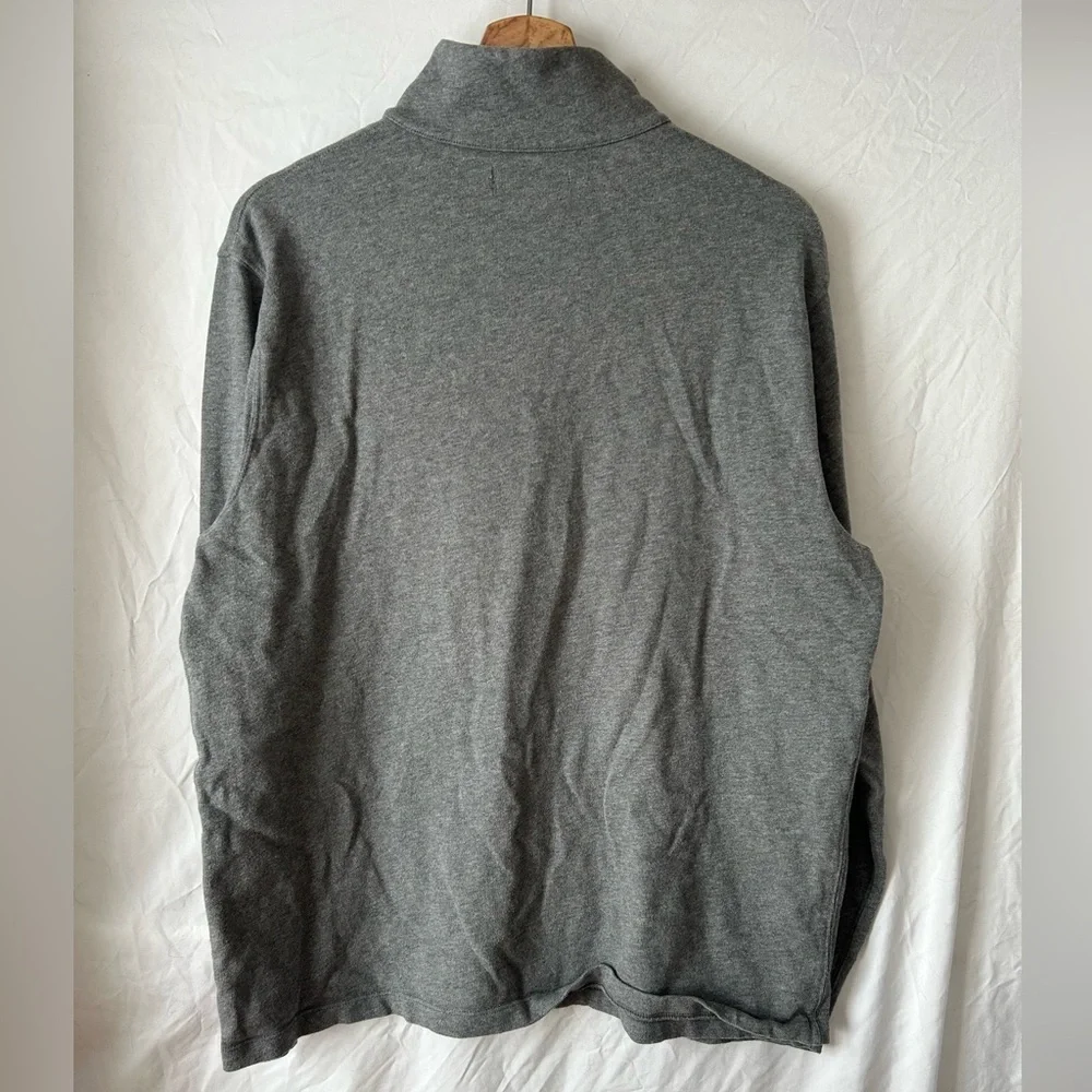 J.Crew Men's Sueded‎ Cotton Quarter Zip Pullover Large